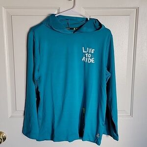 Tek Gear boys L Husky (16H), Teal/Aqua colored hoodie. NWT.
